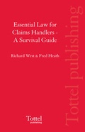 Cover: Essential Law for Claims Handlers - Tottel Publishing