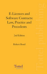 Abbildung von: E-licences and Software Contracts - Bloomsbury Professional