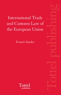 Cover: International Trade and Customs Law of the European Union - Tottel Publishing