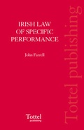 Cover: Irish Law of Specific Performance - Tottel Publishing