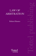 Abbildung von: The Law of Arbitration in Scotland - Tottel Publishing