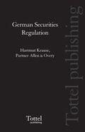 Cover: German Securities Regulation - Tottel Publishing