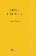 Cover: Legal History of Scotland: v. 4 - Tottel Publishing