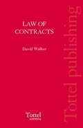 Bild: Law of Contracts and Related Obligations in Scotland - Tottel Publishing