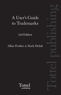 Cover: A User's Guide to Trade Marks - Tottel Publishing