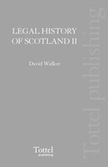 Cover: Legal History of Scotland: v. 2 - Tottel Publishing