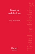 Cover: Gardens and the Law - Tottel Publishing