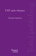 Cover: VAT and E-finance - Tottel Publishing