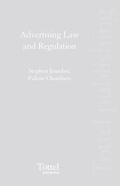 Cover: Advertising Law and Regulation - Tottel Publishing