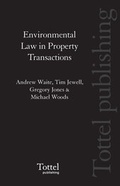 Bild: Environmental Law in Property Transactions - Tottel Publishing
