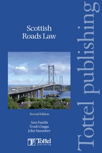 Abbildung von: Scottish Roads Law - Tottel Publishing