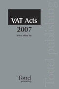 Cover: VAT Acts 2007 - Tottel Publishing