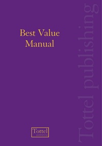 Enlarge image Cover: Efficiency and Best Value Manual - Bloomsbury Professional