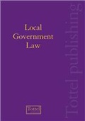 Cover: Local Government Law - Tottel Publishing