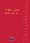 Cover: Older Client Law Service - Tottel Publishing