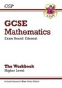 Cover: GCSE Maths Edexcel Workbook with answers and online edition - Higher (A*-G Resits) - Coordination Group Publications Ltd (CGP)