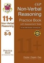 Cover: 11+ Non-Verbal Reasoning Practice Book with Assessment Tests (Ages 8-9) for the CEM Test - Coordination Group Publications Ltd (CGP)