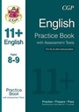 Cover: 11+ English Practice Book with Assessment Tests Ages 8-9 (for GL & Other Test Providers) - Coordination Group Publications Ltd (CGP)