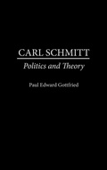 Cover: Carl Schmitt - Praeger Publishers Inc