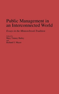 Enlarge image Cover: Public Management in an Interconnected World - Praeger Publishers Inc