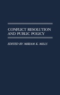 Abbildung von: Conflict Resolution and Public Policy - Praeger Publishers Inc