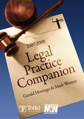 Cover: Legal Practice Companion 2007-2008 - Tottel Publishing