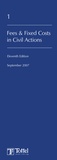 Cover: Lawyers Costs and Fees - Tottel Publishing