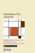 Cover: Inheritance Tax 2008-2009 - Tottel Publishing