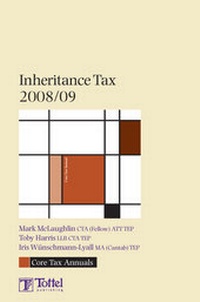 Enlarge image Cover: Inheritance Tax 2008-2009 - Tottel Publishing