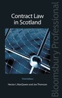 Cover: Contract Law in Scotland - Bloomsbury Professional
