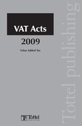 Cover: VAT Acts 2009 2009 - Bloomsbury Professional