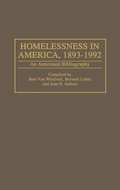 Cover: Homelessness in America, 1893-1992 - Greenwood Press