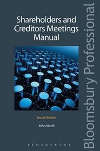 Abbildung von: Shareholders and Creditors Meetings Manual - Bloomsbury Professional