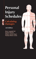 Cover: Personal Injury Schedules - Bloomsbury Professional