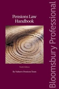 Abbildung von: Pensions Law Handbook - Tottel Publishing