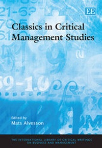 Enlarge image Cover: Classics in Critical Management Studies - Edward Elgar Publishing