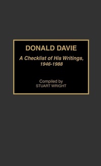 Enlarge image Cover: Donald Davie - Greenwood Press