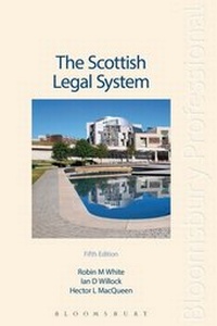 Enlarge image Cover: The Scottish Legal System - Bloomsbury Professional