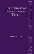 Cover: Investigating Unregistered Title - Bloomsbury Professional