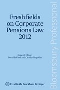 Cover: Freshfields on Corporate Pensions Law 2012 - Bloomsbury Professional