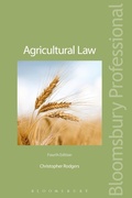 Cover: Agricultural Law - Bloomsbury Professional