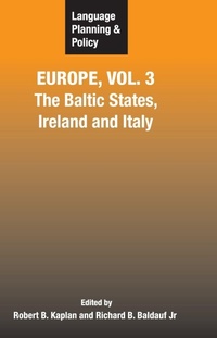 Enlarge image Cover: Language Planning and Policy in Europe, Vol. 3 - Multilingual Matters