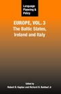 Cover: Language Planning and Policy in Europe, Vol. 3 - Multilingual Matters