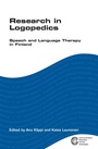 Cover: Research in Logopedics - Multilingual Matters