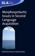 Cover: Morphosyntactic Issues in Second Language Acquisition - Multilingual Matters