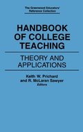 Cover: Handbook of College Teaching - Greenwood Press