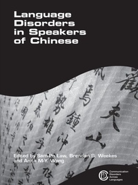 Abbildung von: Language Disorders in Speakers of Chinese - Multilingual Matters