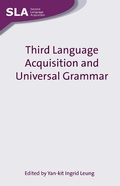 Cover: Third Language Acquisition and Universal Grammar - Multilingual Matters
