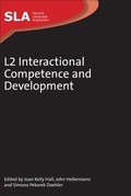 Cover: L2 Interactional Competence and Development - Multilingual Matters