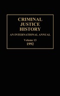 Cover: Criminal Justice History - Greenwood Press